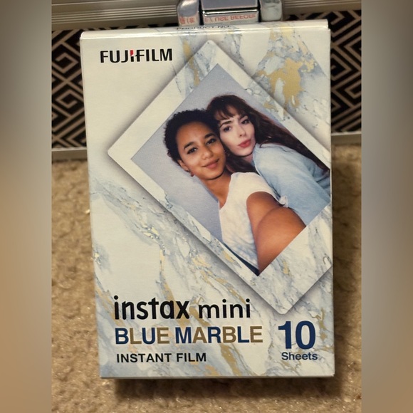 NWT fujifilm Instax Mini Blue Marble instant film - 10 sheets - Picture 1 of 2